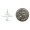 Sterling Silver Airplane Charm Pendant Jewelry 20mm x 21mm